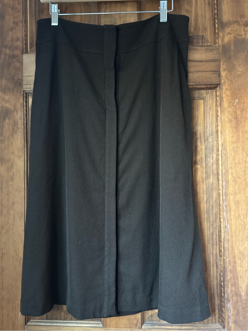 Lafayette 148 New York Chocolate Brown Wool Midi A-Line Skirt